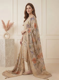 Soft Sand Beige Pure Tissue Hand-Embroidered Kurta Set Geetha Creation