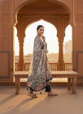Women Teal Blue Pure Viscose Kurta Set with Handcrafted Yoke & Printed Dupatta