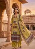 Mustard Cotton Ethnic Kurta Set with Dupatta Geetha Creation