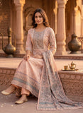 Subtle Beige Linen Kurta Set with Dupatta Geetha Creation