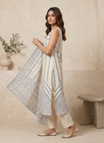 Cotton Kurta Set in Beige with Straight Silhouette Geetha Creation