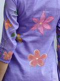 Gulbahaar Grace Purple Hand Painted Co-ord set Geetha Creation