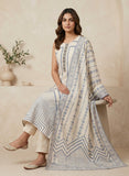 Cotton Kurta Set in Beige with Straight Silhouette Geetha Creation