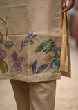 Natural Linen Beige Pure Viscose Kurta Set