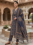 Indigo Cotton Ready to Wear Kurta Set with Dupatta Geetha Creation