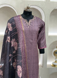 Pichwai Fusion Ready To Wear Silk kurta Set Geetha Creation