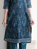 Earthscript Green Ready to Wear Silk Kurti Set Geetha Creation