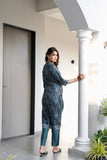 Earthscript Green Ready to Wear Silk Kurti Set Geetha Creation