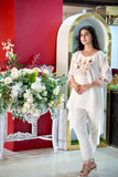 Full Moon Glowing Cotton Silk Embroidered Co-Ord Set Geetha Creation