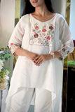 Full Moon Glowing Cotton Silk Embroidered Co-Ord Set Geetha Creation