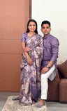 Love of Lavender Unstitched Couple Set Geetha Creation