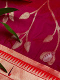 Royal Red Buttery Soft Silk Paithani Saree Geetha Creation