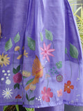 Gulbahaar Grace Purple Hand Painted Co-ord set Geetha Creation