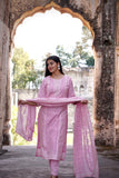 Pink Delicacy Ready to Wear Pure Cotton Kurti Set