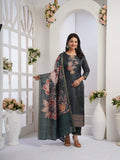 Deep Green Ready To Wear Silk kurta Set Geetha Creation