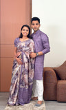 Love of Lavender Unstitched Couple Set Geetha Creation