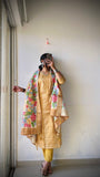 Haldi Mehendi Special Yellow with Floral Ready to Wear Salwar Set Geetha Creation