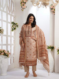 Rustic Beige Ready To Wear Silk kurta Set Geetha Creation