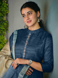 Luxurious Lavender Ready to Wear Silk Kurti Set Geetha Creation