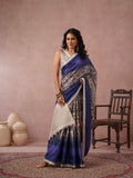 Pure Blue Sunset Designer Soft Tussar Saree Geetha Creation