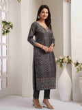Midnight Green Ready To Wear Silk kurta Set Geetha Creation