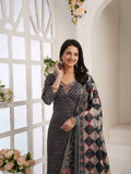 Midnight Green Ready To Wear Silk kurta Set Geetha Creation