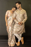 Multi-Color Floral Delight print Couple Outfits