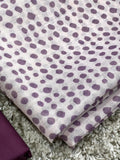 Sparkling Purple Ombre Organza Silk Unstitched Salwar Set