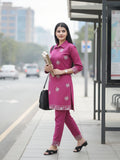Pink Haze Cotton Silk Co-Ord Set Geetha Creation