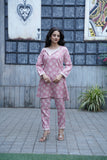 Stylish Pink Premium Linen Co-ord Set Geetha Creation