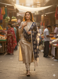 Royal Ivory Ready to Wear Silk Kurta Set Geetha Creation