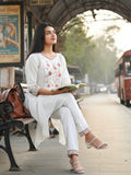 Full Moon Glowing Cotton Silk Embroidered Co-Ord Set Geetha Creation