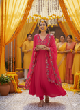 Pakeezah Pink Pure Mul Cotton Anarkali Dress Geetha Creation