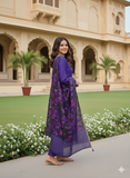Geometric Fusion Ready To Wear Silk kurta Set Geetha Creation