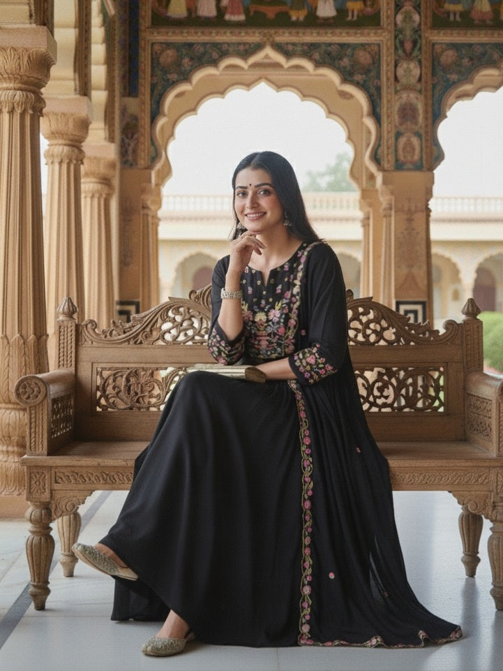 cotton dress anarkali Cream tissue silk anarkali suit for women
