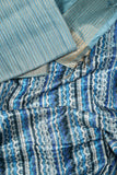 Zig Zag Cerulean Chapa Handloom Tussar Saree C3